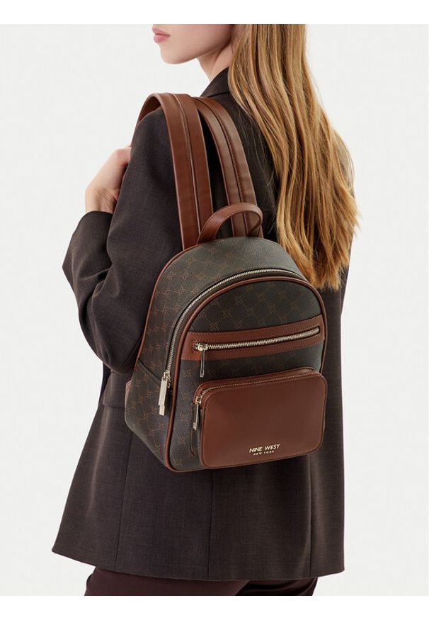 Nine West Plecak CEO-OHIO-LDA8173 Brązowy. Kolor: brązowy. Materiał: materiał