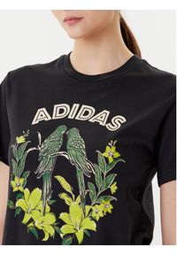 Adidas - adidas T-Shirt FARM Graphic JV8609 Czarny Regular Fit. Kolor: czarny. Materiał: bawełna #5