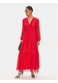 Dixie Sukienka letnia A207J102 Czerwony Regular Fit. Kolor: czerwony. Materiał: wiskoza. Sezon: lato #5