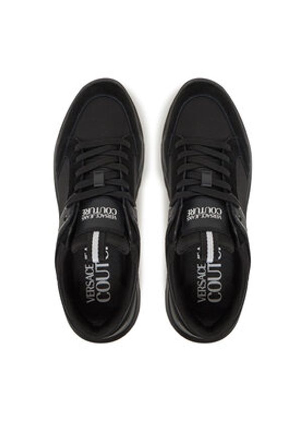 Versace Jeans Couture Sneakersy 78YA3SC2 Czarny. Kolor: czarny. Materiał: skóra