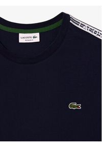 Lacoste T-Shirt TH5071 Granatowy Regular Fit. Kolor: niebieski. Materiał: bawełna #4