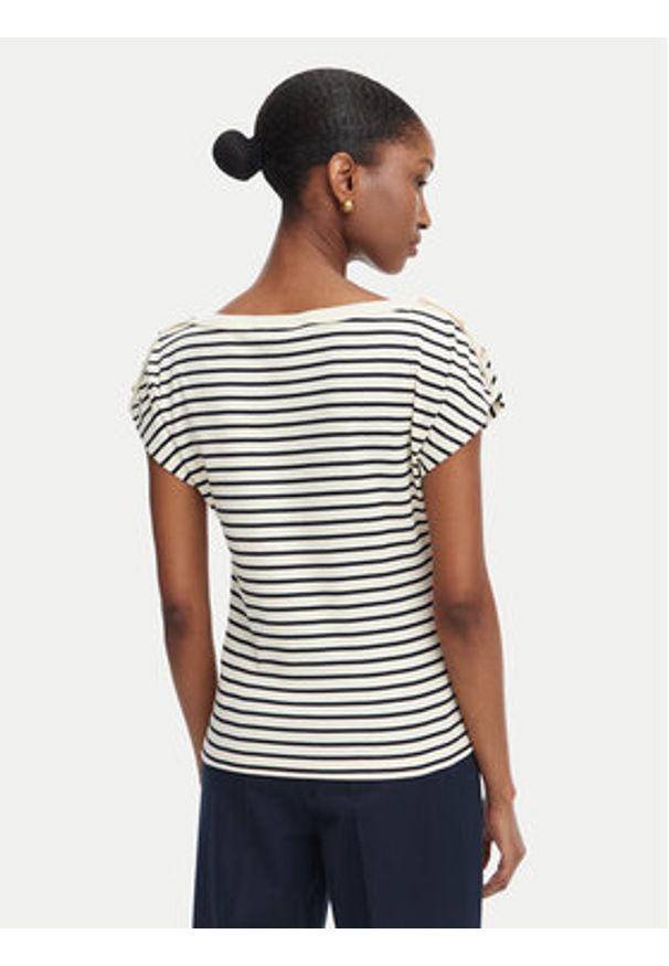 TOMMY HILFIGER - Tommy Hilfiger T-Shirt Gold Btn Cap WW0WW50942 Kolorowy Slim Fit. Materiał: bawełna. Wzór: kolorowy