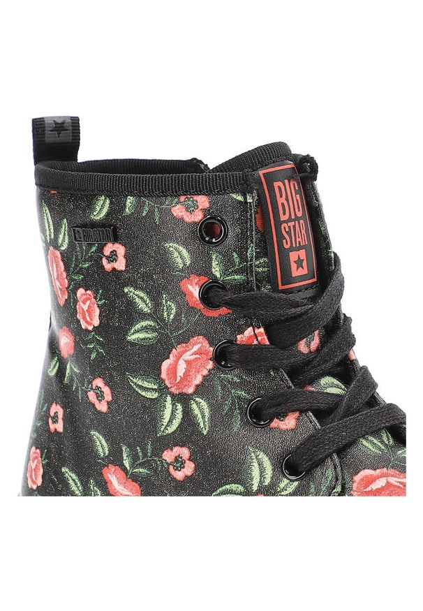 Big-Star - Czarne Trzewiki Dziecięce Big Star Ocieplane Buty. Kolor: czarny. Materiał: syntetyk, skóra ekologiczna, futro. Szerokość cholewki: normalna. Wzór: nadruk. Sezon: jesień. Styl: młodzieżowy