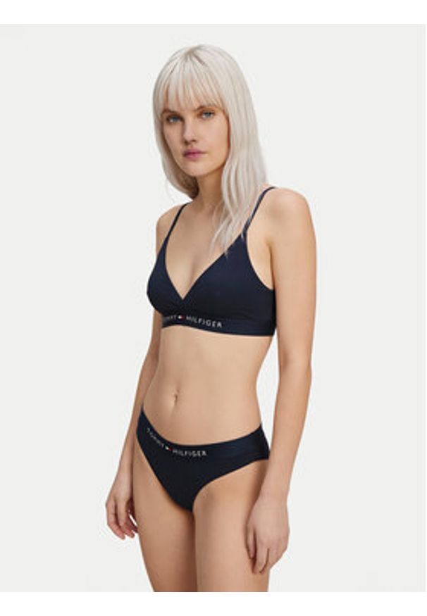 TOMMY HILFIGER - Tommy Hilfiger Dół od bikini UW0UW06363 Granatowy. Kolor: niebieski. Materiał: syntetyk