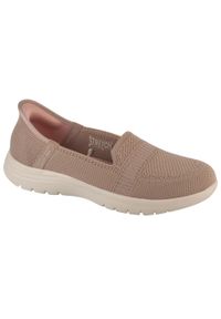 skechers - Buty do chodzenia damskie, Slip-Ins On The Go Flex - Camellia. Kolor: beżowy. Sport: turystyka piesza