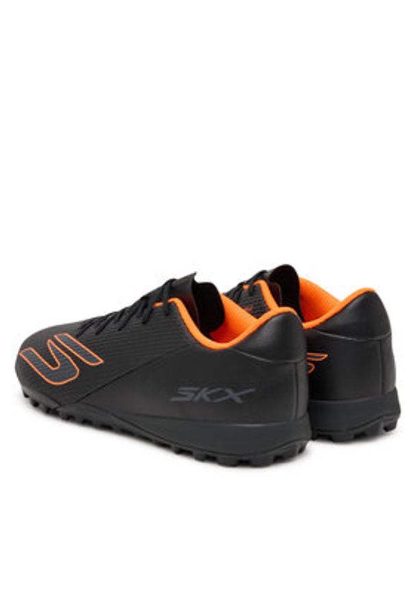skechers - Skechers Buty do piłki nożnej Gold Tf 252124 BKOR Czarny. Kolor: czarny. Materiał: skóra