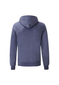 FRUIT OF THE LOOM - Męska Klasyczna Bluza Z Kapturem. Typ kołnierza: kaptur. Kolor: niebieski