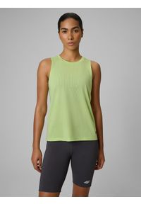 4f - 4F Koszulka do biegania regular szybkoschnąca damska - żółta S. Kolor: żółty. Sport: fitness, bieganie #1