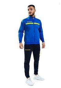 Dres z polaru zapinany na suwak Givova One. Kolor: żółty, niebieski, wielokolorowy. Materiał: polar, dresówka. Sport: fitness, piłka nożna #2