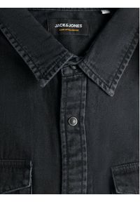 Jack & Jones - Jack&Jones Koszula Sheridan 12138115 Czarny Slim Fit. Kolor: czarny. Materiał: bawełna #4
