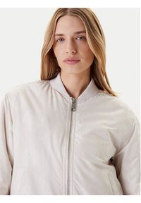 Guess Kurtka bomber W5YL08 WHDK2 Écru Regular Fit. Materiał: syntetyk