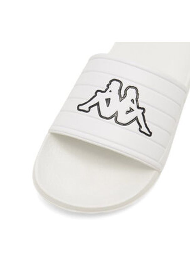 Kappa Klapki LOGO NOLES 361F2UW-A5Z Biały. Kolor: biały. Materiał: skóra