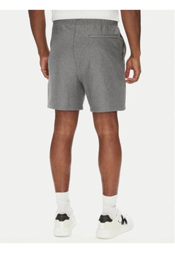 Calvin Klein Jeans Szorty sportowe Premium Terry LV04RC280G Szary Regular Fit. Kolor: szary. Materiał: bawełna. Styl: sportowy