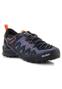 Buty Salewa Ms Wildfire Edge Gtx M 61375-8669 niebieskie. Kolor: niebieski. Materiał: guma, zamsz, mikrofibra, skóra. Szerokość cholewki: normalna. Technologia: Gore-Tex. Wzór: gładki. Sport: turystyka piesza, wspinaczka #1