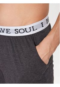 Brave Soul Szorty piżamowe MLWB-149KEVCHL Szary Regular Fit. Kolor: szary. Materiał: bawełna #3