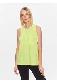 DKNY Sport Top DP3T9217 Żółty Classic Fit. Kolor: żółty. Materiał: bawełna. Styl: sportowy #1