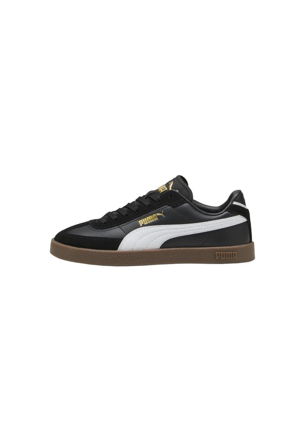 Puma - Buty na co dzień damskie PUMA CLUB II skóra. Okazja: na co dzień. Kolor: czarny. Materiał: guma, tkanina, skóra, materiał, syntetyk. Sport: turystyka piesza