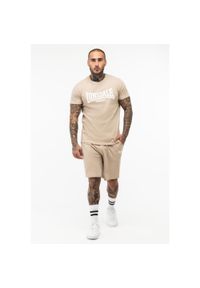 Zestaw koszulka i spodenki Lonsdale Moy. Kolor: beżowy, wielokolorowy, biały. Materiał: dresówka. Sport: fitness #1