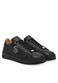 Philipp Plein - PHILIPP PLEIN Sneakersy PAES USC0770 Czarny. Kolor: czarny. Materiał: skóra