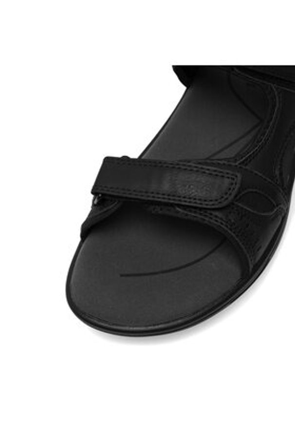 Lanetti Sandały MSS20463-01 Czarny. Kolor: czarny. Materiał: skóra