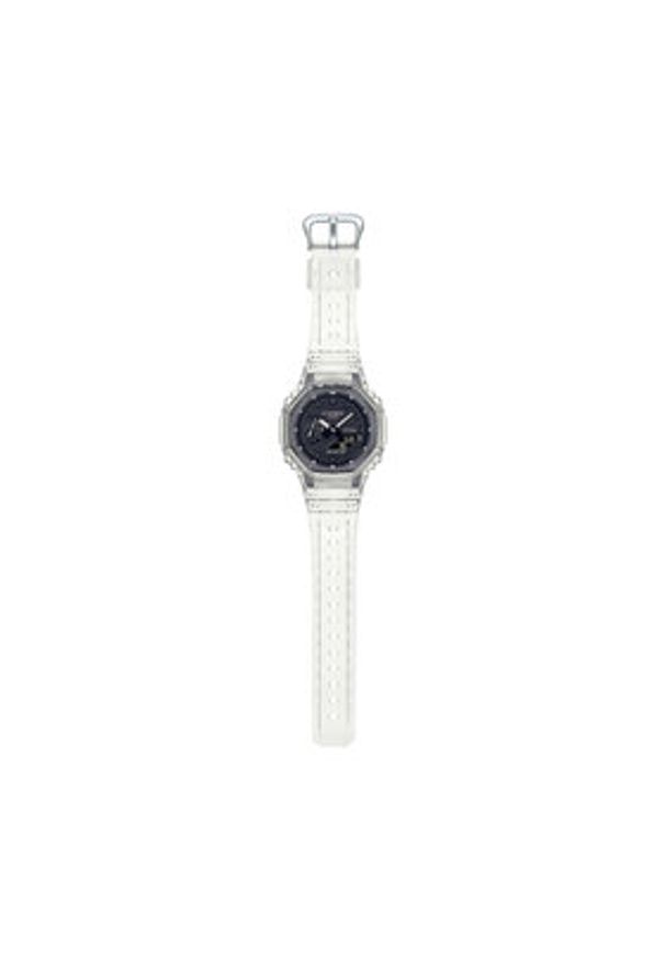 G-Shock Zegarek GA-2100SKE-7AER Biały. Kolor: biały. Materiał: syntetyk