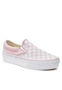 Vans Tenisówki Ua Classic Slip-On Platform VN00018EV1C1 Różowy. Zapięcie: bez zapięcia. Kolor: różowy. Materiał: materiał. Obcas: na platformie