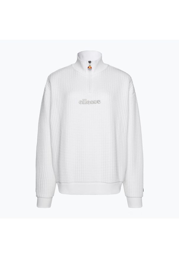 Bluza damska Ellesse Polar Catic 1/2 Zip Track. Kolor: biały. Materiał: polar. Sport: turystyka piesza
