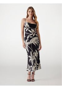 Guess Sukienka koktajlowa W5GK85 WH9C2 Czarny Classic Fit. Kolor: czarny. Materiał: syntetyk. Styl: wizytowy