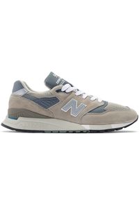 Buty unisex New Balance U998GR – szare. Kolor: szary. Materiał: materiał, syntetyk, skóra. Szerokość cholewki: normalna