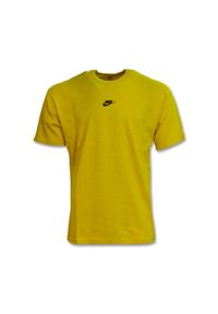 Koszulka sportowa męska Nike Premium Essential z krótkim rękawem. Kolor: żółty. Długość rękawa: krótki rękaw. Długość: krótkie. Sport: koszykówka