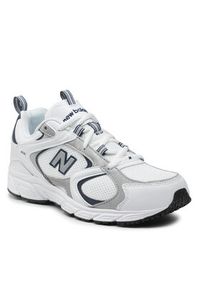 New Balance Sneakersy ML408A Biały. Kolor: biały. Materiał: skóra #4