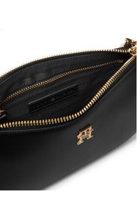 TOMMY HILFIGER - Tommy Hilfiger Torebka Th Glam Mini Chain Crossover AW0AW18142 Czarny. Kolor: czarny. Materiał: skórzane #4