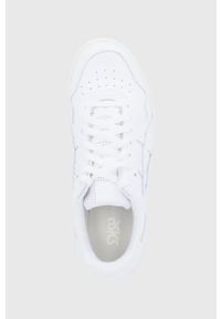Asics Buty skórzane kolor biały. Nosek buta: okrągły. Zapięcie: sznurówki. Kolor: biały. Materiał: skóra. Sport: bieganie #4