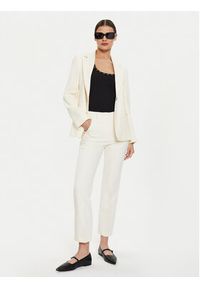 Weekend Max Mara Marynarka Lamine 2425046051 Écru Standard Fit. Materiał: wełna