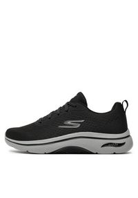 skechers - Skechers Sneakersy Go Walk Arch Fit 2.0-Idyllic 2 216516/BKCC Czarny. Kolor: czarny. Materiał: materiał