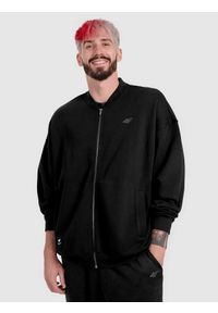 4f - 4F Bluza bomberka oversize męska 4F x Tomasz Fornal - czarna L. Kolor: czarny. Materiał: dzianina. Styl: sportowy #2