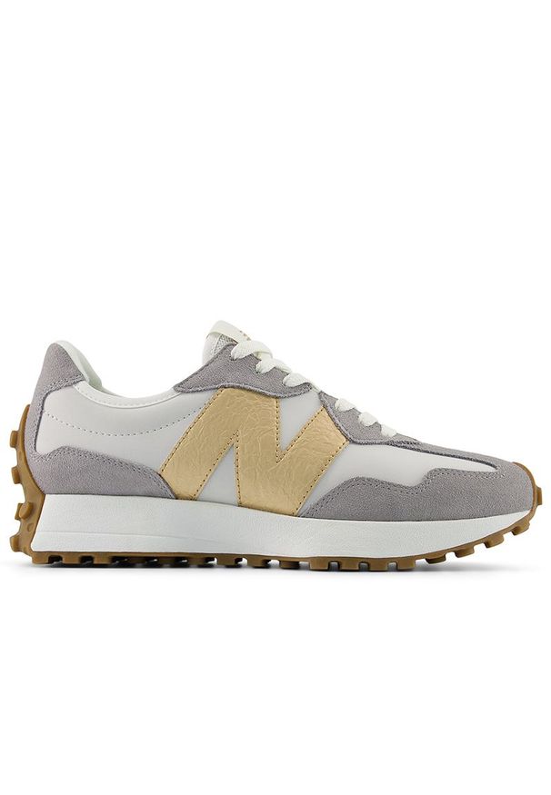 Buty damskie New Balance W3279NT - szare. Okazja: na co dzień. Zapięcie: sznurówki. Kolor: szary. Materiał: zamsz, materiał, syntetyk, guma. Szerokość cholewki: normalna. Sezon: lato