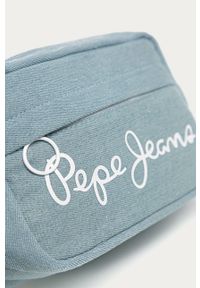 Pepe Jeans - Torebka dziecięca Deva. Kolor: niebieski. Materiał: bawełna, poliester, materiał. Wzór: nadruk #5