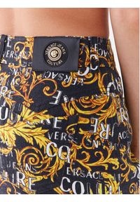 Versace Jeans Couture Spódnica mini 74HAE855 Czarny Slim Fit. Kolor: czarny. Materiał: bawełna