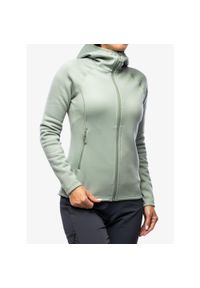Bluza z kapturem damska Montane Fury Hoodie. Typ kołnierza: kaptur. Kolor: zielony