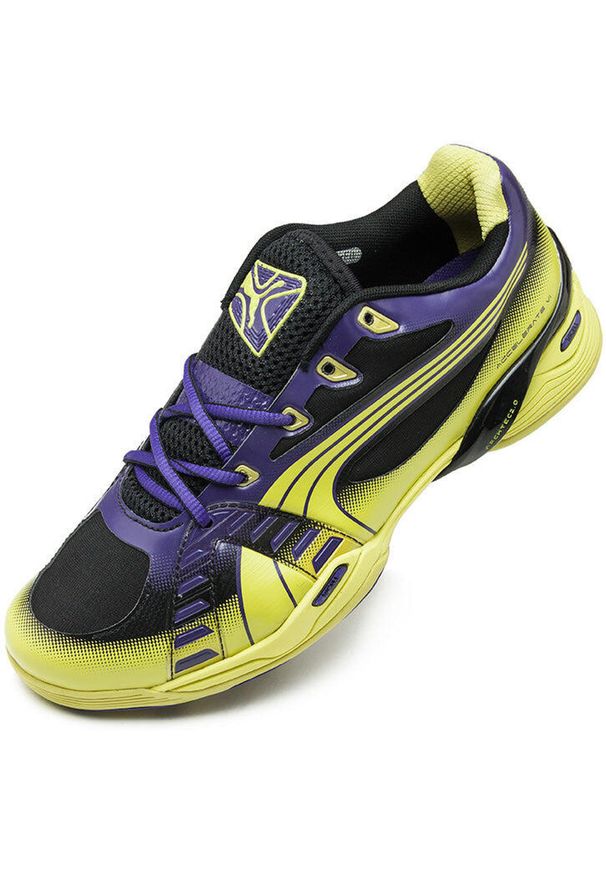 Puma - PUMA Przyspieszaj Profi Męskie Buty Wewnętrzne - Rozmiar 44.5. Kolor: wielokolorowy, żółty, czarny. Materiał: syntetyk