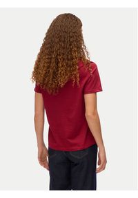 Vero Moda T-Shirt Paulina 10316991 Czerwony Regular Fit. Kolor: czerwony. Materiał: bawełna #3