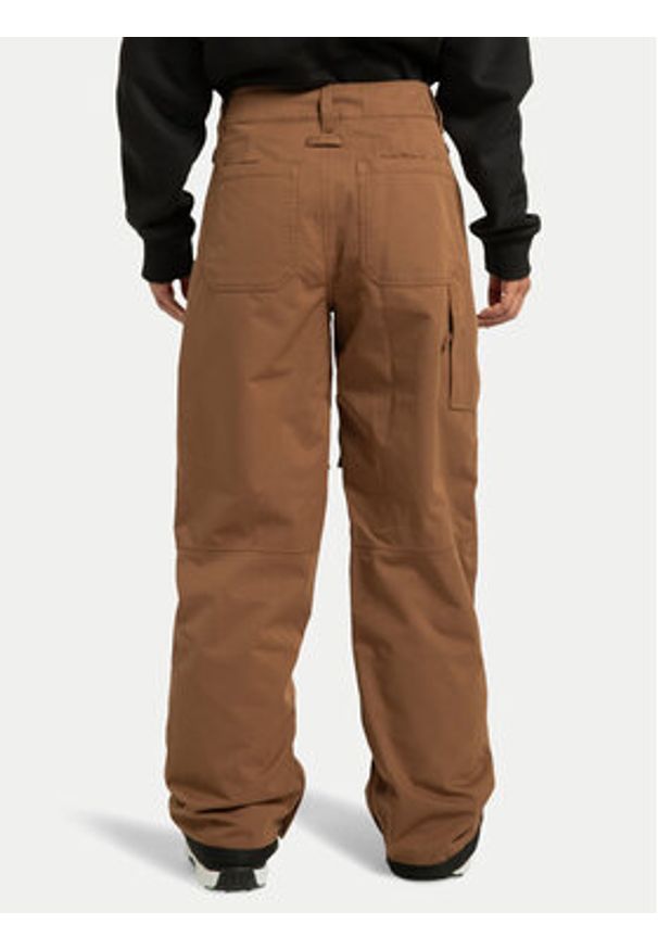 DC Shoes Spodnie snowboardowe Riveter ADJTP03032 Brązowy Regular Fit. Kolor: brązowy. Materiał: syntetyk. Sport: snowboard
