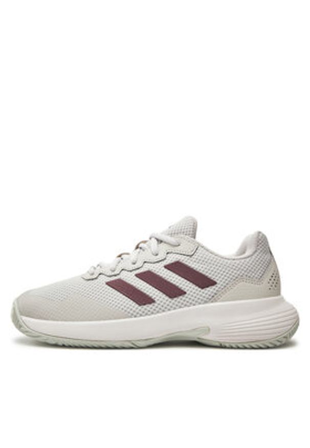 Adidas - adidas Buty do tenisa Gamecourt 2.0 Tennis IE0841 Szary. Kolor: szary. Materiał: materiał. Sport: tenis