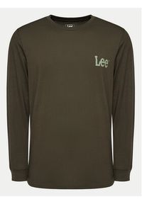 Lee Longsleeve Wobbly 112355592 Zielony Regular Fit. Kolor: zielony. Materiał: bawełna. Długość rękawa: długi rękaw #8