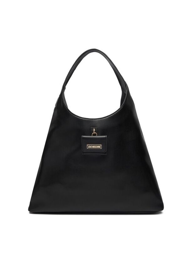 Love Moschino - LOVE MOSCHINO Torebka JC4393PP0NKN0000 Czarny. Kolor: czarny. Materiał: skórzane