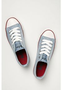 Lee Cooper - Tenisówki. Nosek buta: okrągły. Zapięcie: sznurówki. Kolor: niebieski. Materiał: guma #3