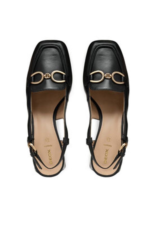 Geox Czółenka D Coronilla D55D1A 000TU C9999 Czarny. Kolor: czarny. Materiał: skóra