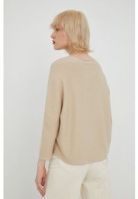 Drykorn sweter z domieszką kaszmiru damski kolor beżowy lekki. Kolor: beżowy. Materiał: kaszmir. Długość rękawa: długi rękaw. Długość: długie #8