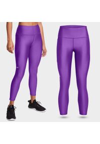 Legginsy sportowe damskie Under Armour getry szybkoschnące treningowe. Kolor: fioletowy